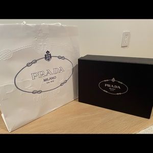 Prada shoe 👠 box 📦 w/ shopping 🛍 bag